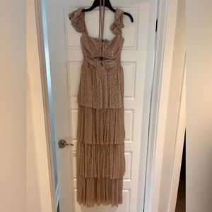 Sabina Musayev Rose Gold dress - size -Small